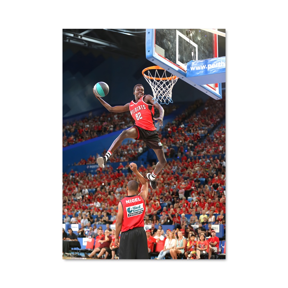 Poster Saut Sauvage – affiche Basketball